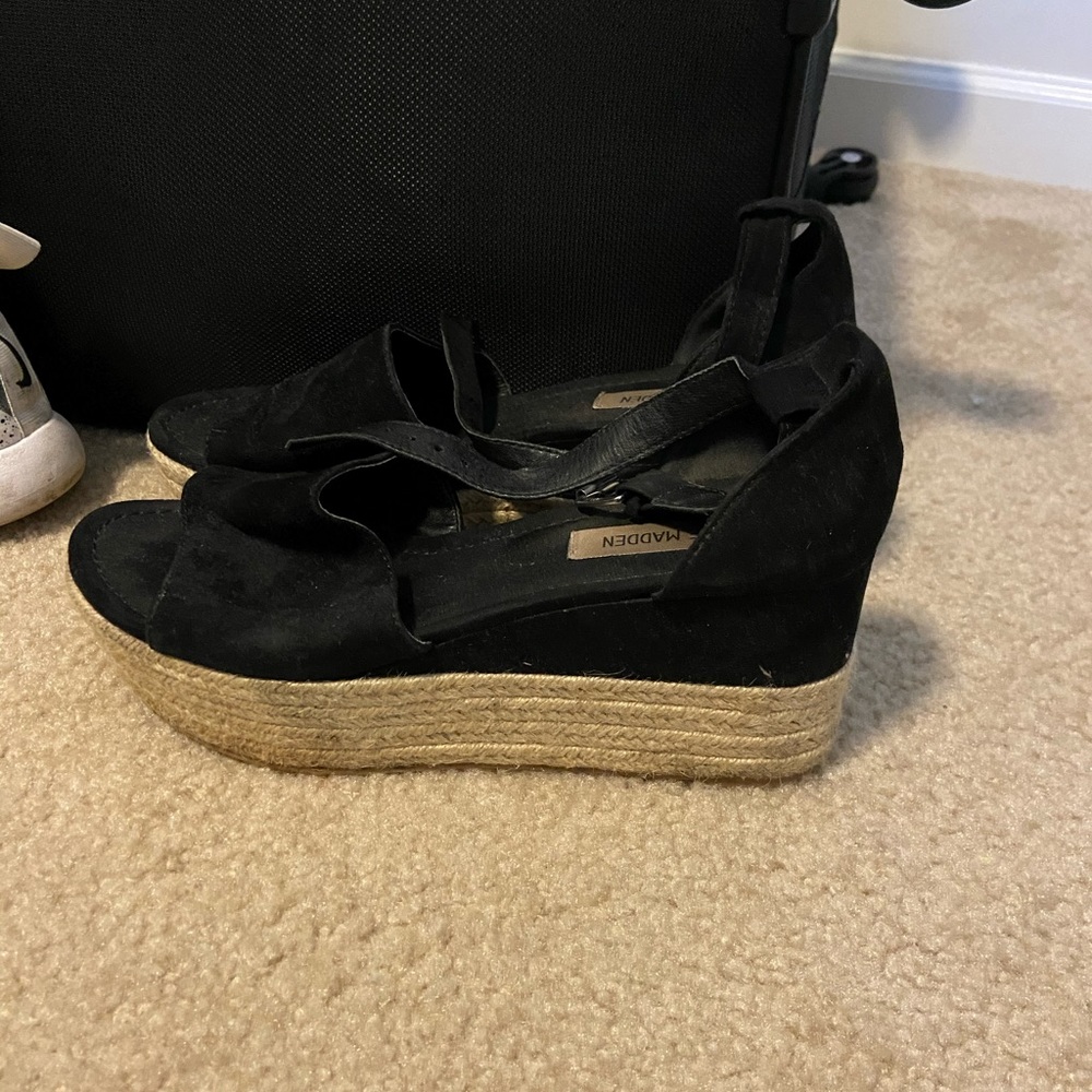Black Platform Espadrilles